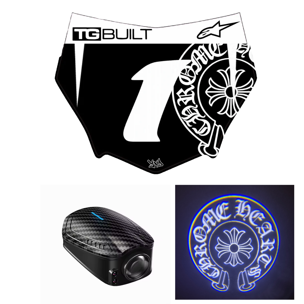Chrome Hearts Decal + Underglow Light Bundle