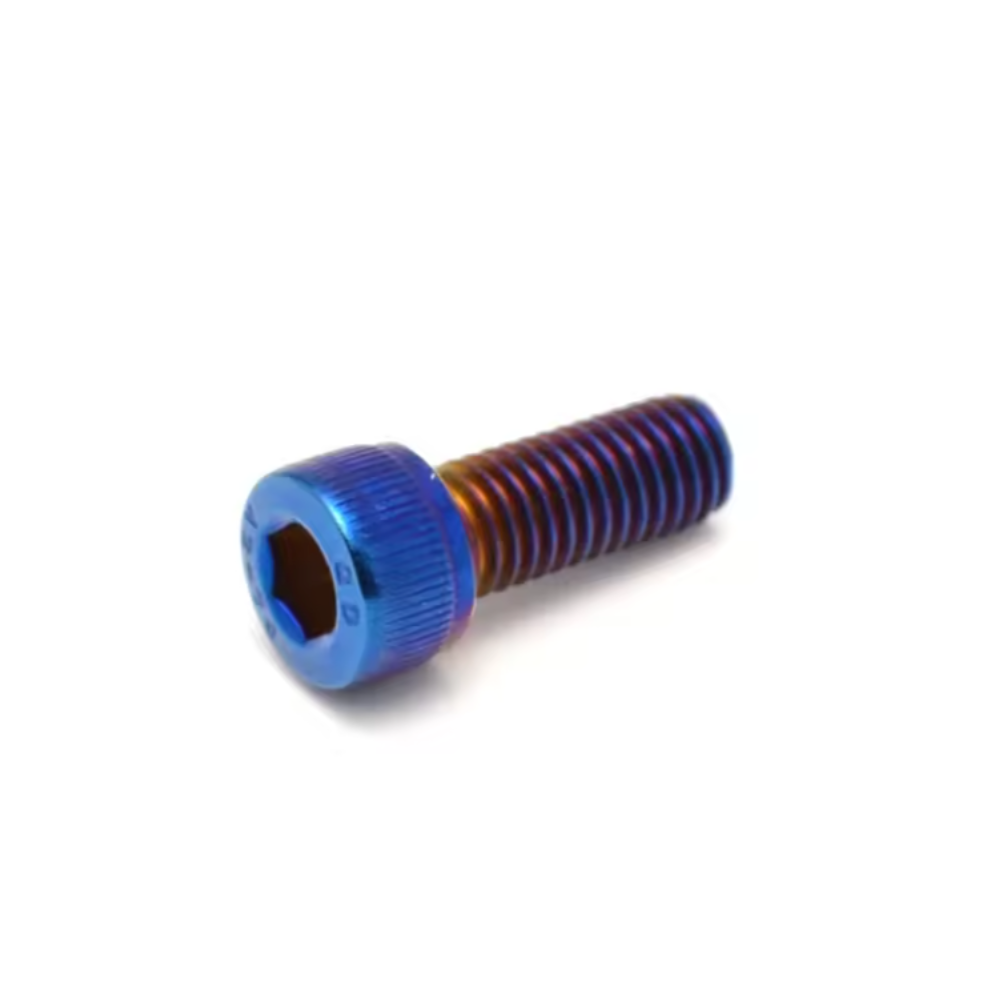 M8 Titanium Bolts for E-Bikes – Burnt Blue (4pcs)