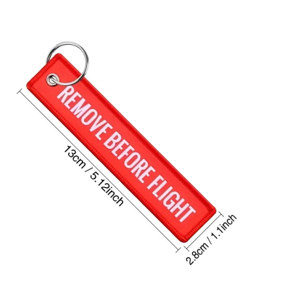 REMOVE BEFORE FLIGHT Keychain