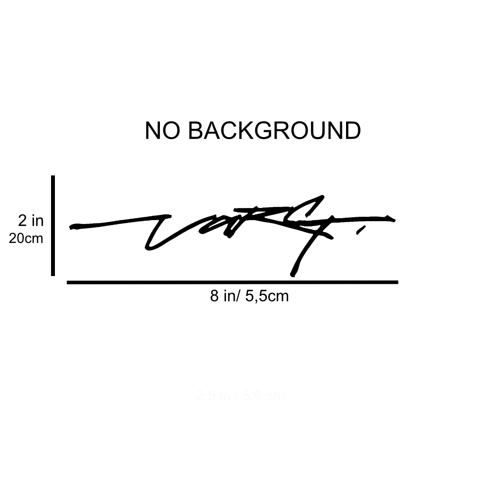 Signature Sticker Set NO BACKGROUND – 2 Pieces