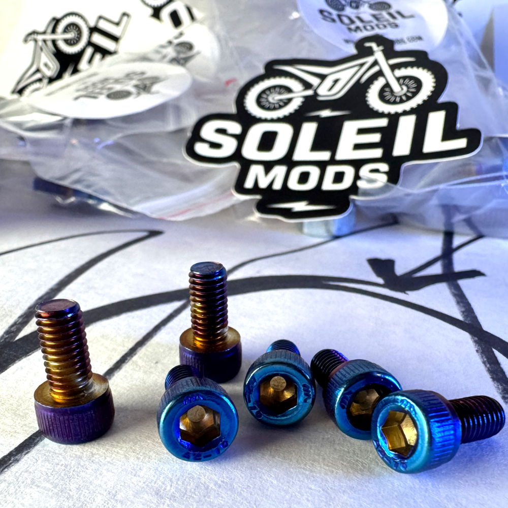 Titanium Motor Cover Bolts – 6-Pack