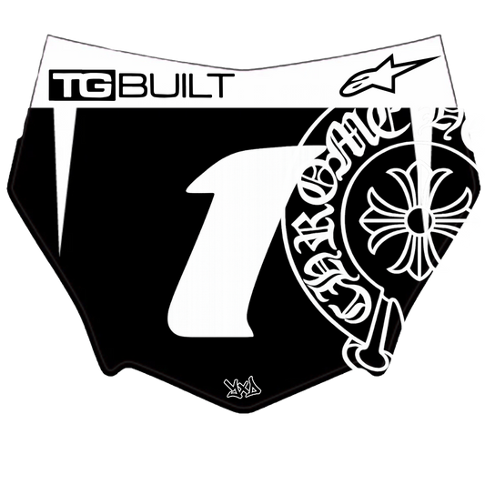 Chrome Number plate decal
