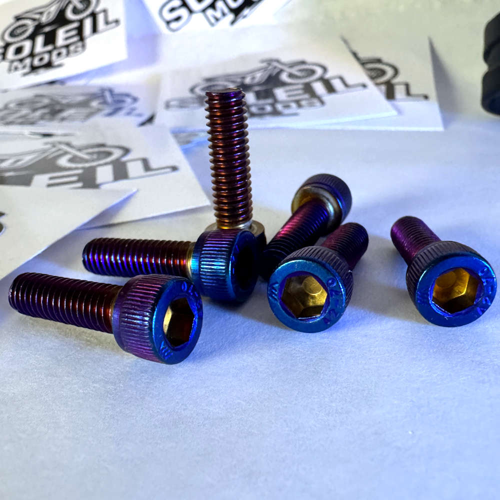 Controller Mount Titanium Bolts – 6-Pack