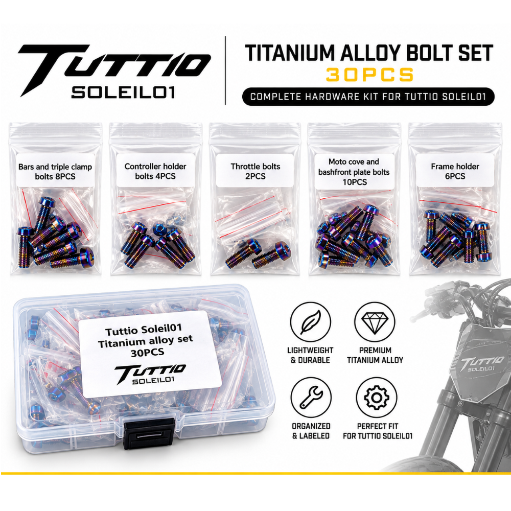 Tuttio Soleil01 Titanium Alloy Bolt Set – 30PCS