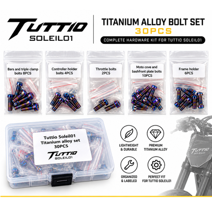 Tuttio Soleil01 Titanium Alloy Bolt Set – 30PCS
