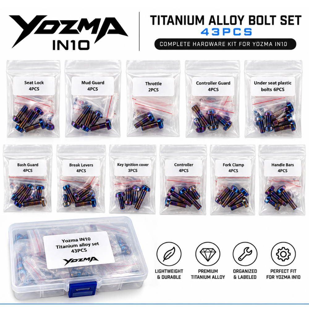 Yozma Titanium Alloy Bolt Set – 43PCS