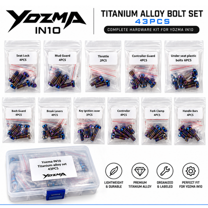 Yozma Titanium Alloy Bolt Set – 43PCS