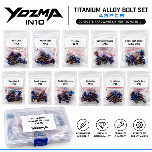 Yozma Titanium Alloy Bolt Set – 43PCS